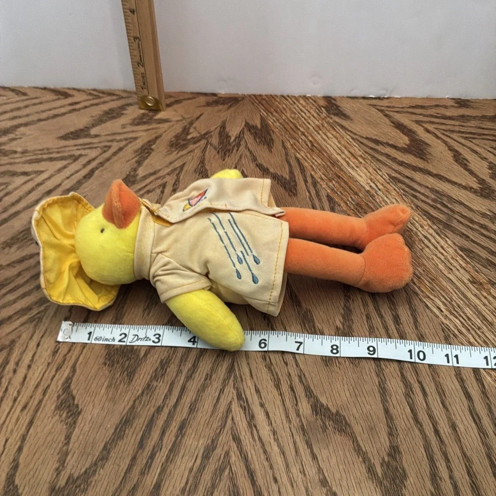 Yellow Duck Wearing Rain Jacket Stuffed‎ Animal